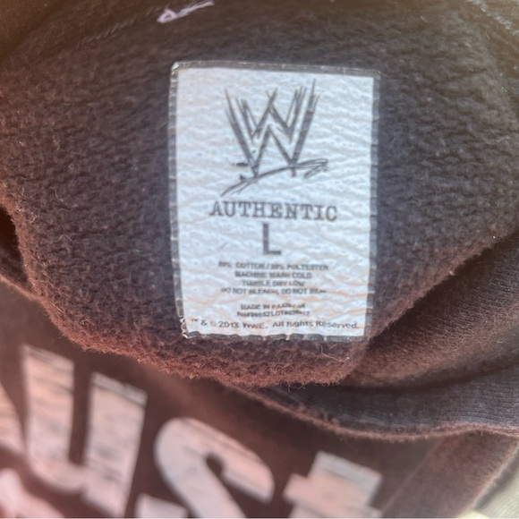 2013 WWE Hoodie Black Stone Cold Steve Austin 3:16 Red Eyes Skull Hoodie Mens L - Picture 3 of 9